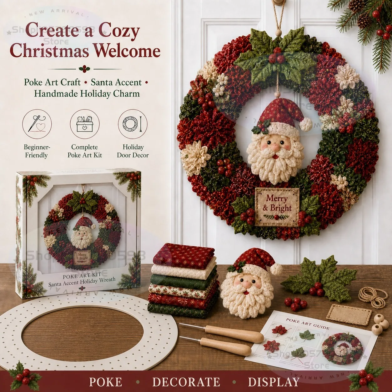 Kit DIY de Corona Navideña 3D  - Art Craft Kit reseña y precio