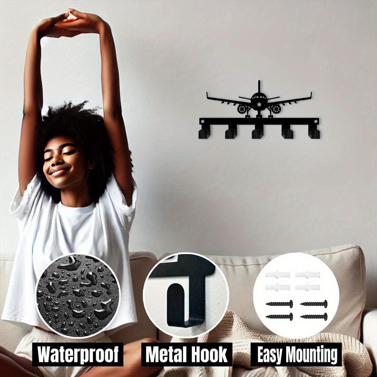 CIFBUY: adorno de pared metáli - Art Craft Bar reseña y precio