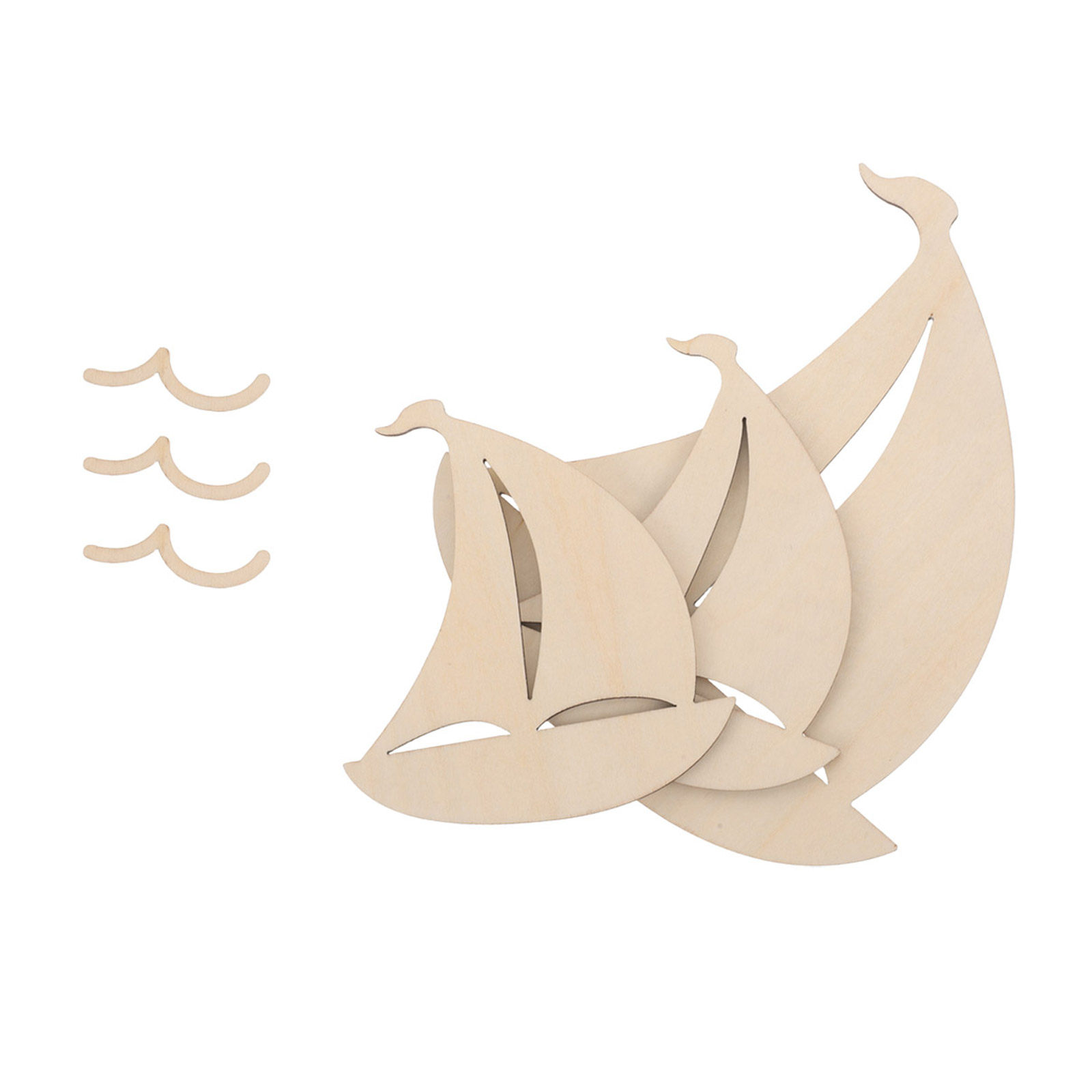 6 piezas de recortes de madera - Art And Craft For Nursery reseña y precio
