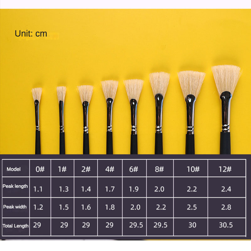 8 unids/set de cerdas en forma - Gouache Paint Set reseña y precio